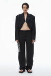 Alexander Wang black 中腰精裁长裤