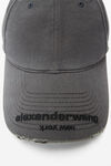 Alexander Wang washed asphalt unisex distressed logo baseball cap