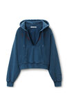 Alexander Wang vintage navy distressed cotton hoodie