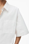 short sleeve shirt in technical cotton