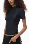 Alexander Wang black logo-detailed rash guard