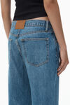Alexander Wang vintage medium indigo ez 中腰直筒牛仔裤