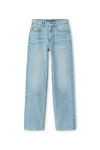 Alexander Wang vintage faded indigo ez 中腰直筒牛仔裤