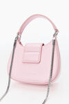 alexander wang w legacy micro hobo in leather prism pink