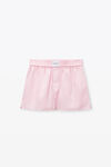 Alexander Wang light pink classic boxer short in cotton