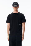 Alexander Wang acid black unisex acid wash tee in high twist jerseyâ