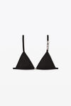 alexander wang crystal logo bikini top  black