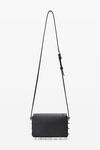 Alexander Wang black roz wallet with crossbody strap in leather