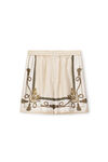 alexander wang baroque boxer shorts in silk twill ivory multi