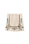 alexander wang baroque 真丝斜纹布四角短裤 ivory multi