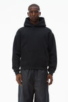 Alexander Wang black 密绒连帽衫