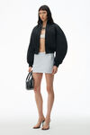 Alexander Wang black bomber jacket in sateen