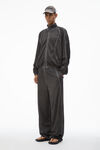 Alexander Wang washed fossil 网眼针织运动夹克