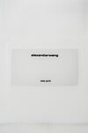 alexander wang ryan 透明罗纹针织小号手袋 white