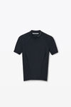 Alexander Wang black logo-detailed rash guard