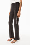 alexander wang lace trim pant in active stretch lycra black