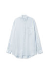 Oversize Silk Chiffon Shirt