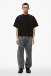 Alexander Wang black 棉质运动衫材质的蓬松标志超大t恤