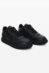 Alexander Wang black 徽标发泡彩胶卵石纹皮革运动鞋