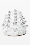 Alexander Wang optic white rexa cage slide in leather