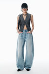Alexander Wang vintage bleach blue blow up bleach blue mid-rise jeans