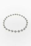 alexander wang 不锈钢球形链条项链 shiny silver