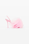alexander wang pom 105 slingback in mesh/satin prism pink