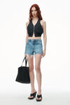 Alexander Wang vintage light indigo bite 高腰牛仔短裤