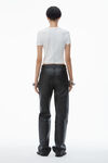 Alexander Wang white logo jacquard short sleeve baby tee
