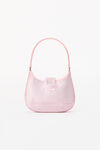 alexander wang w legacy small hobo in crystal satin prism pink