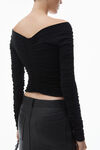 Alexander Wang black ruched pullover