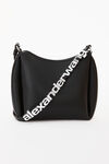 alexander wang marquess crossbody bag in leather  black