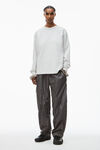 alexander wang 高捻针织长袖 t 恤 light heather grey