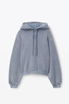 puff logo hoodie in terry