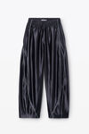 Alexander Wang navy grey 光泽罗缎平纹针织布加大款运动裤