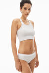 alexander wang 罗纹平纹针织布短款工字背心 light heather grey