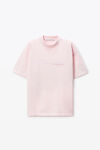 Alexander Wang light pink 粉色棉质混纺加大款 t 恤
