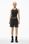 Alexander Wang washed black 罗纹棉经典工字背心