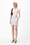 mini skirt in classic terry with logo waistband