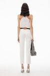 alexander wang og - highrise stovepipe jean in denim vintage white