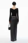 Alexander Wang black ruched pullover