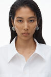 Alexander Wang white 宽大开衩前襟衬衫