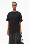 Alexander Wang acid black 高捻针织酸洗 t 恤