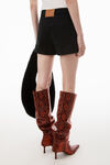 alexander wang shorty 高腰牛仔短裤 washed black
