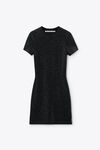 Alexander Wang black black wool-blend hotfix dress