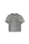 Alexander Wang heather grey grey wool-blend hotfix logo tee