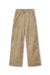 Rounded Carpenter Jeans with Weathered Flocking