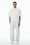 Alexander Wang vintage white 徽标印花棉质 t 恤