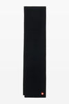 alexander wang 强缩羊毛罗纹围巾 black