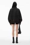 alexander wang 酸洗棉质高领套头衫 acid black